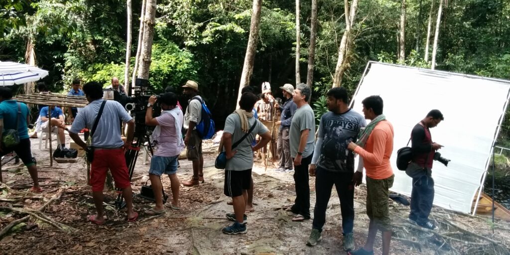 Filming at the Amazon with Pedro Andrade